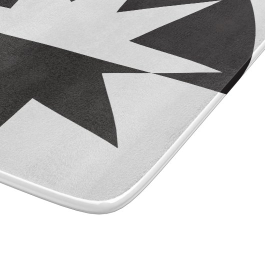 Planche À Découper Black White Deco (Coin)