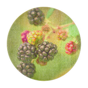 Planche À Découper "Blackberries Fruit Plante" Photo mignonne. Comman