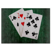 Planche À Découper Blackjack 21 - Sept, Sept, Sept (Devant)