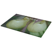 Planche À Découper Blanc Lady Slipper Orchidée Fleur Nature (Coin)