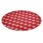 Planche À Découper Blanc noir, texture florale abstraite. (Coin)