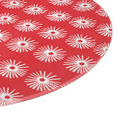 Planche À Découper Blanc noir, texture florale abstraite. (Coin)