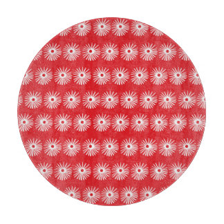 Planche À Découper Blanc noir, texture florale abstraite.