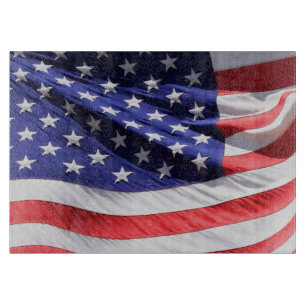 Planche À Découper Blanc rouge de la photo   Etats-Unis de drapeau et