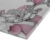 Planche à découper blanche en argent rose (Coin)