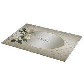 Planche À Découper Blancs Roses Gold Coeurs Coupe (Coin)