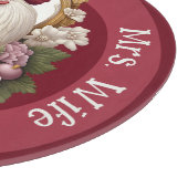 Planche À Découper Blason de coq, bordeaux, (Coin)
