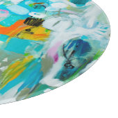 Planche À Découper Bleu abstrait (Coin)