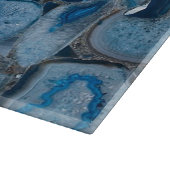 Planche À Découper Bleu Agate Pierre Quartz Imprimer (Coin)