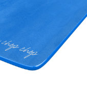 Planche À Découper bleu azur personnalisé (Coin)