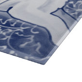 Planche À Découper Bleu blanc lapin lièvre Carrelage Chinoiserie Flor (Coin)