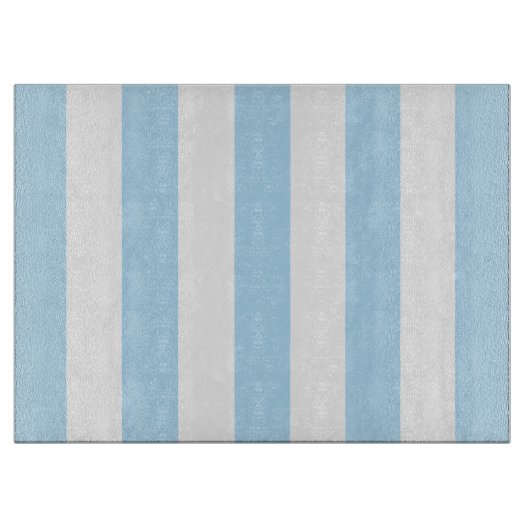 Planche À Découper Bleu, Blancs, Motif rayé (Devant)