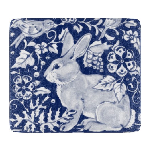 Planche À Découper Bleu Bleu Bleu Lapin Lapin Delft Dedham Bird (Devant)