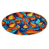 Planche À Découper Bleu brillant Abstrait (Coin)