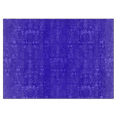 Planche À Découper Bleu Cobalt Vibrant Fancy Damask Patte (Devant)
