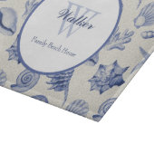 Planche À Découper Bleu Coquille Bleu Bleu Nautique Planche à découpe (Coin)