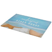 Planche À Découper Bleu Côtier Mer Whimsical Ocean Seashells (Coin)