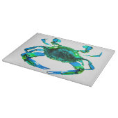 Planche À Découper Bleu Crabe - Coupe de verre (Coin)