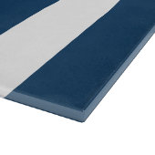 Planche À Découper Bleu de marine, Blancs, Motif rayé (Coin)