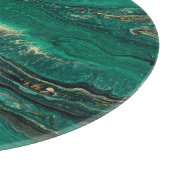 Planche À Découper Bleu doré Marbling : Art fluide (Coin)