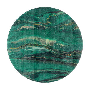 Planche À Découper Bleu doré Marbling : Art fluide