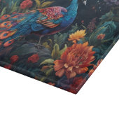 Planche À Découper Bleu élégant et gamme Peacock Star Jardin plein (Coin)