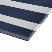 Planche À Découper Bleu et Ancre or Nautique (Coin)