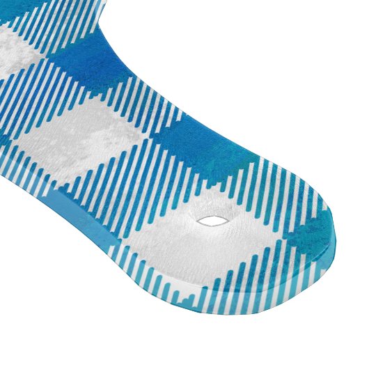 Planche À Découper Bleu et blanc À damiers Buffalo Plaid (Coin)