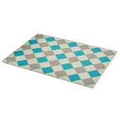 Planche À Découper Bleu et gris à carreaux (Coin)