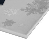 Planche À Découper Bleu Festive Arbre de Noël (Coin)