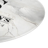 Planche À Découper Bleu Floral Fleur Belle Marbre (Coin)