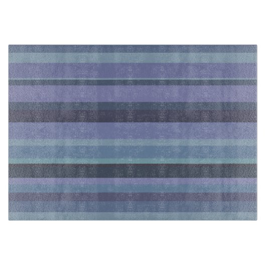 Planche À Découper Bleu-gris, bandes horizontales (Devant)