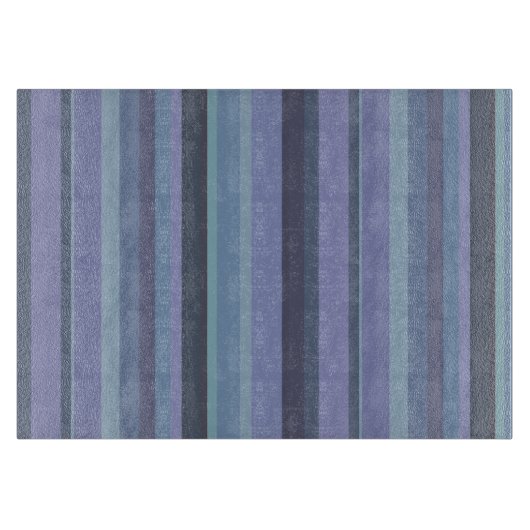 Planche À Découper Bleu-gris, bandes horizontales (Devant)
