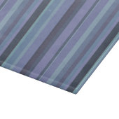Planche À Découper Bleu-gris, bandes horizontales (Coin)