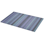 Planche À Découper Bleu-gris, bandes horizontales (Coin)