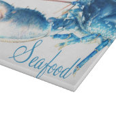 Planche À Découper Bleu homard fine art plateau de coupe en verre de  (Coin)