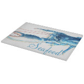 Planche À Découper Bleu homard fine art plateau de coupe en verre de  (Coin)