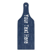 Planche À Découper Bleu Jeans Denim Custom Text Cutting Board (Devant)