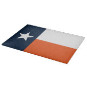 Planche À Découper Bleu marine et drapeau du Texas d'orange (Coin)