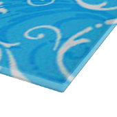 Planche À Découper Bleu Ornamental Cutting Board (Coin)