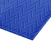 Planche À Découper Bleu rayures double motif (Coin)