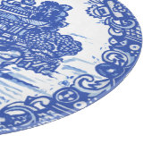 Planche À Découper Bleu renard sauvage Whimsical Floral Scène Oiseaux (Coin)