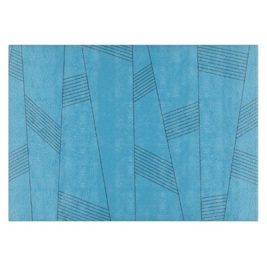 Planche À Découper Bleu, simple, élégant, abstrait motif (Devant)