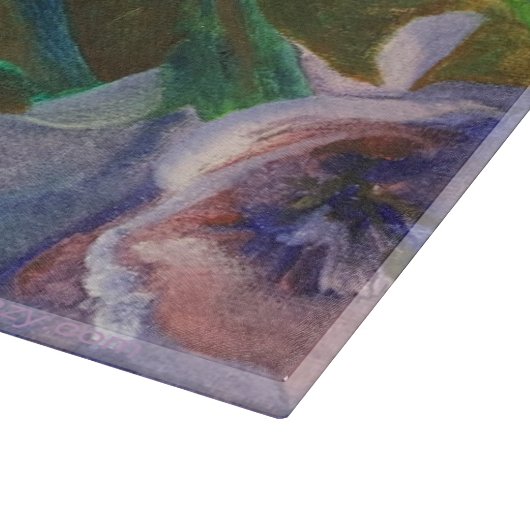 Planche À Découper Bleu Soliloque Verre Découpe (Coin)