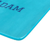 Planche À Découper Bleu violet ajouter un nom de texte retour à l'éco (Coin)