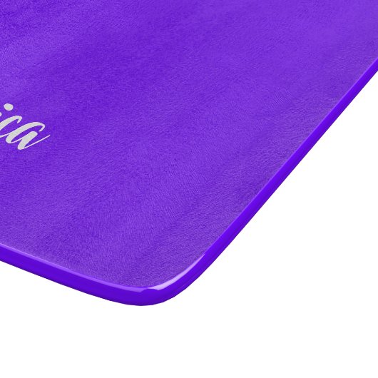 Planche À Découper Bleu violet uni (Coin)