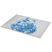 Planche à découper bleue de saule (Coin)