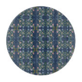 Planche à découper bleue et à fleurs (Devant)