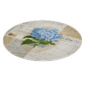 Planche à découper bleue vintage de Français (Coin)