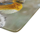 Planche À Découper Bleuet de l'Est en neige - Photo originale (Coin)